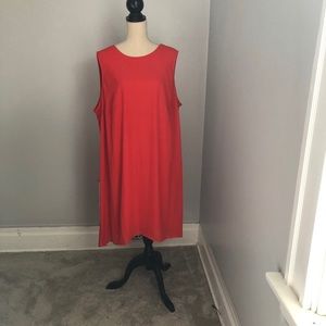 Fun Orange Plus Size Swing Dress